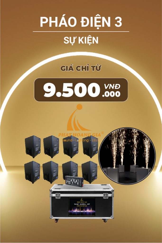 Gói hiệu ứng sân khấu sự kiện pháo điện 3