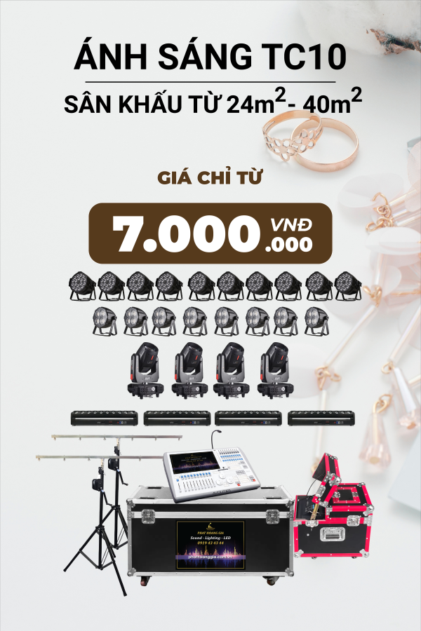 Gói Ánh Sáng Tiệc Cưới TC10