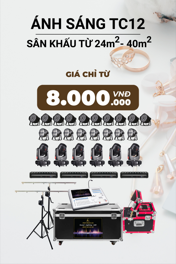 Gói Ánh Sáng Tiệc Cưới TC12