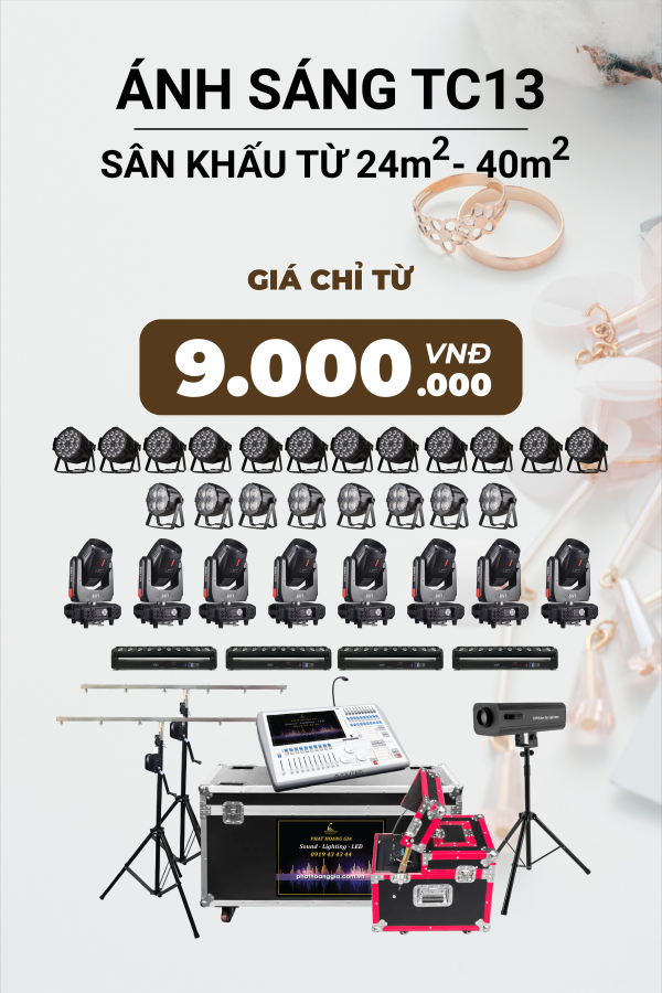Gói Ánh Sáng Tiệc Cưới TC13