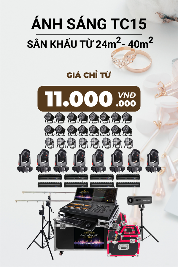 Gói Ánh Sáng Tiệc Cưới TC15