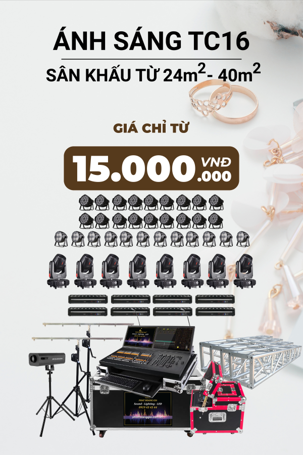 Gói Ánh Sáng Tiệc Cưới TC16