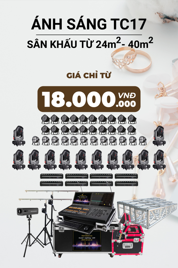 Gói Ánh Sáng Tiệc Cưới TC17