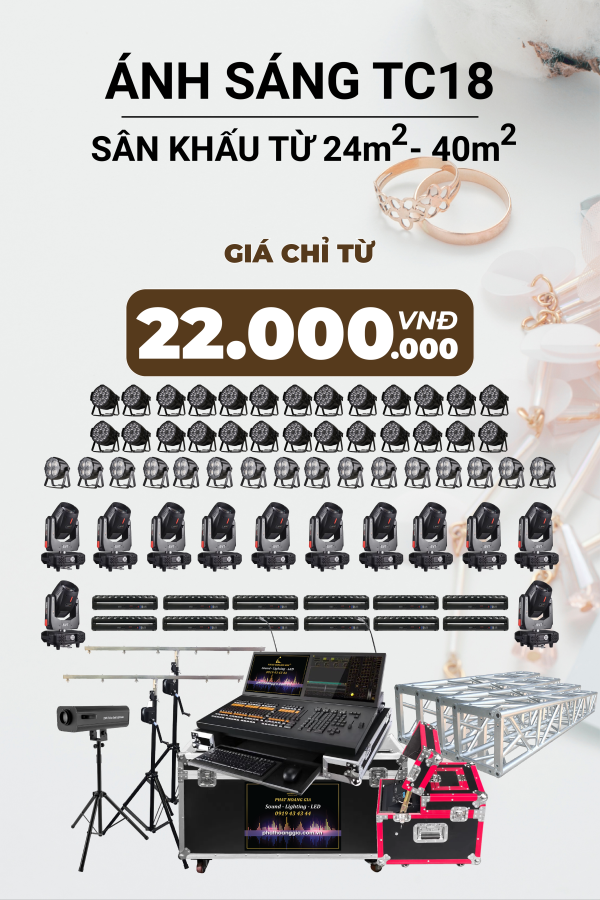 Gói Ánh Sáng Tiệc Cưới TC18
