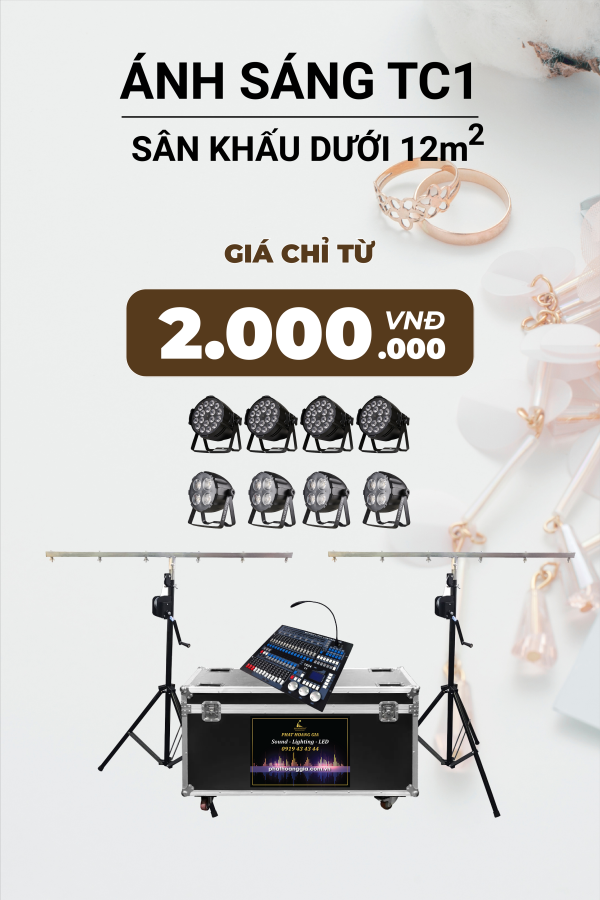 Gói Ánh Sáng Tiệc Cưới TC1