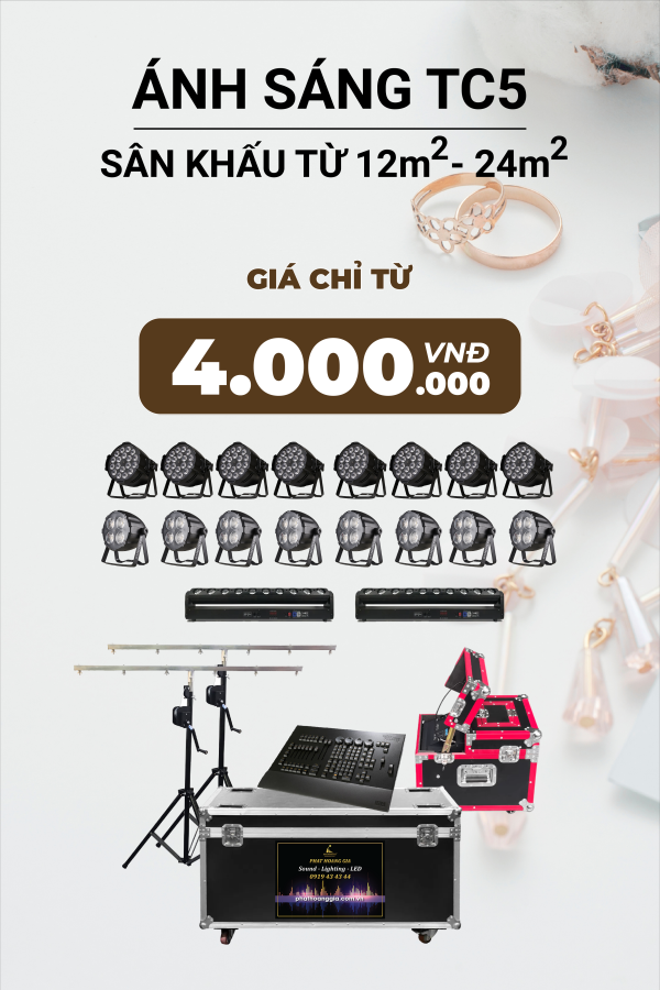 Gói Ánh Sáng Tiệc Cưới TC5