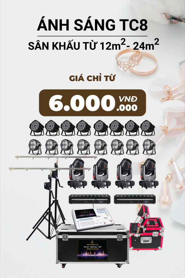 Gói Ánh Sáng Tiệc Cưới TC8