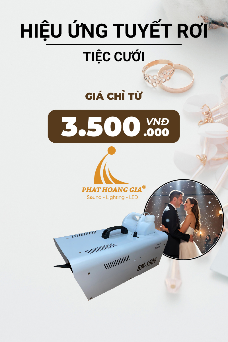 Hiệu Ứng Tuyết Rơi Tiệc Cưới