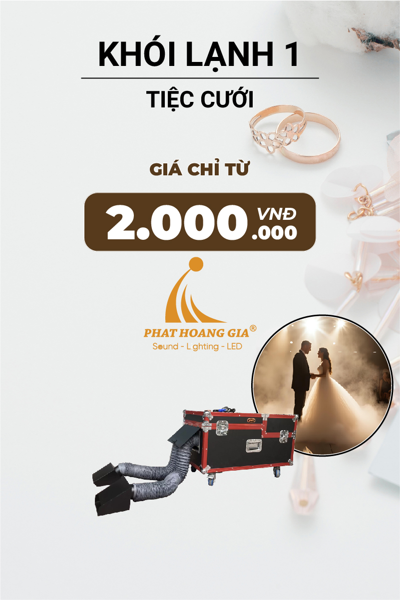 Hiệu Ứng Khói Lạnh Tiệc Cưới 1