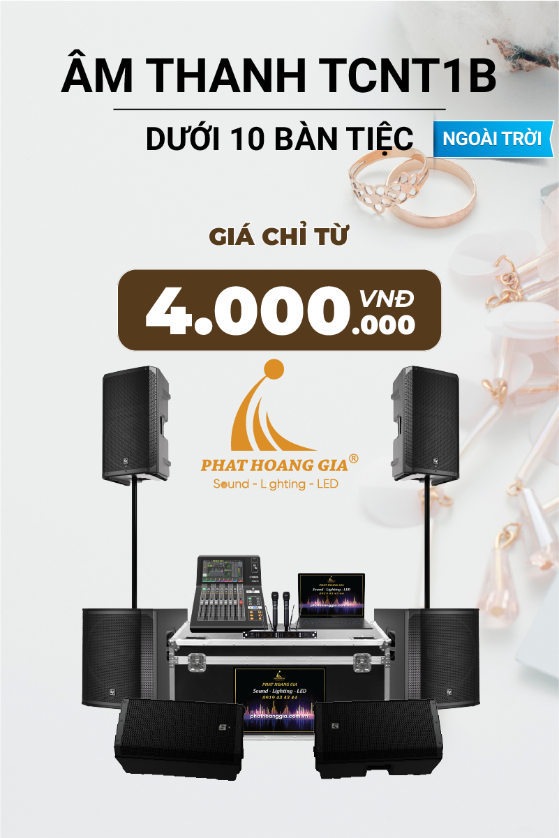 Gói Âm Thanh Tiệc Cưới Ngoài Trời TCNT1B