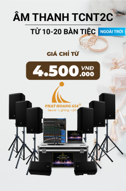 Gói Âm Thanh Tiệc Cưới Ngoài Trời TCNT2C