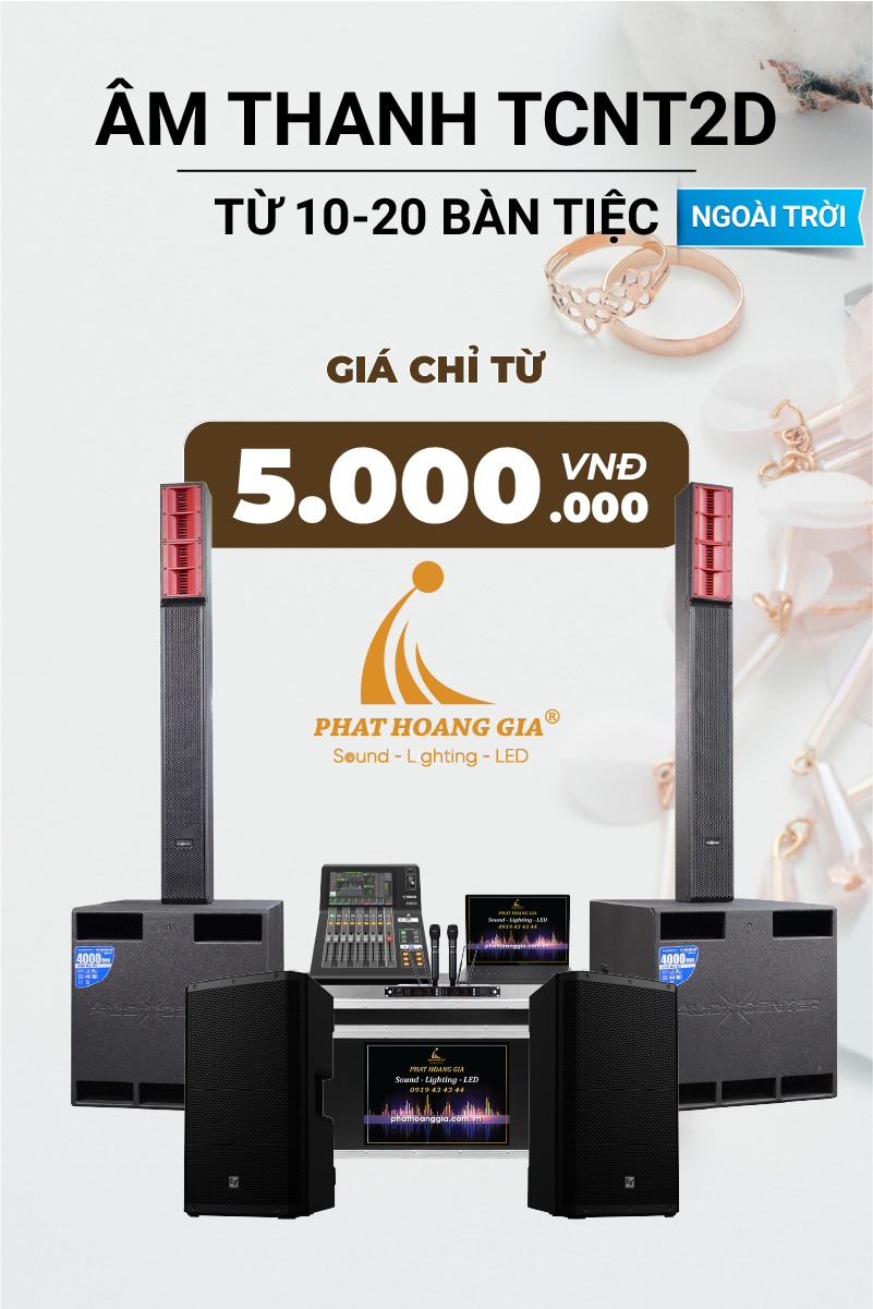 Gói Âm Thanh Tiệc Cưới Ngoài Trời TCNT2D