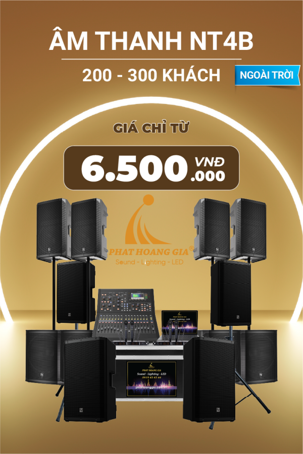 Gói Âm Thanh Sự Kiện Ngoài Trời NT4B