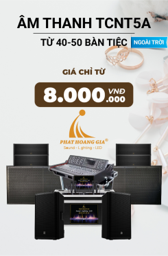 Gói Âm Thanh Tiệc Cưới Ngoài Trời TCNT5A