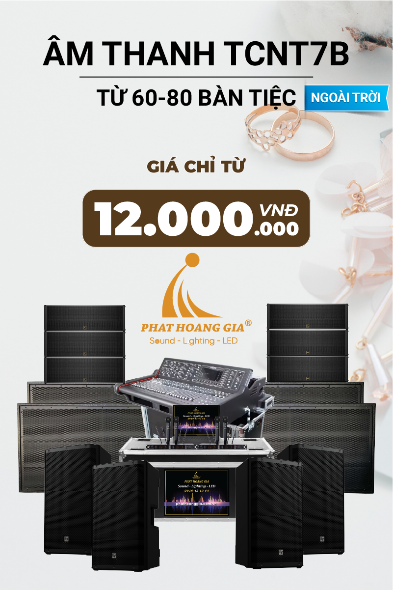 Gói Âm Thanh Tiệc Cưới Ngoài Trời TCNT7B