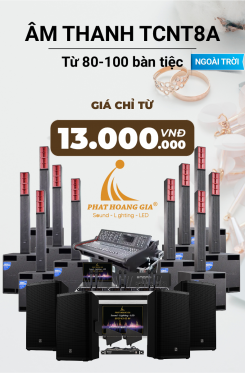 Gói Âm Thanh Tiệc Cưới Ngoài Trời TCNT8A