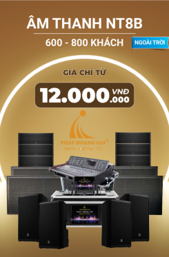 Gói Âm Thanh Sự Kiện Ngoài Trời NT8B