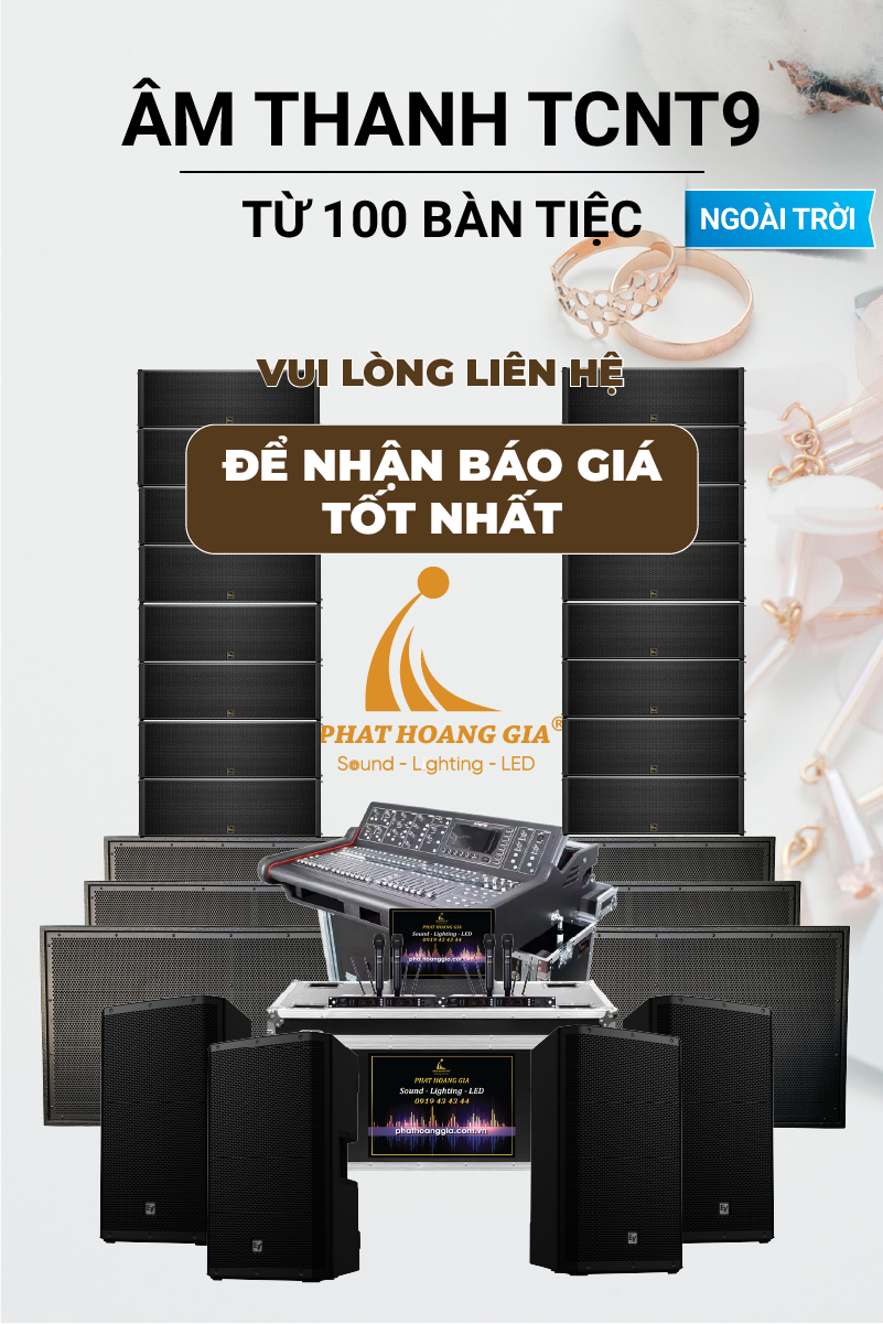 Gói Âm Thanh Tiệc Cưới Ngoài Trời TCNT9