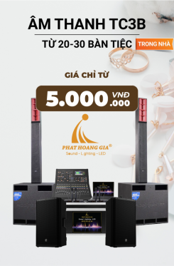 Gói Âm Thanh Tiệc Cưới Trong Nhà TC3B