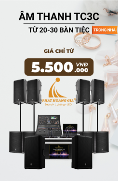 Gói Âm Thanh Tiệc Cưới Trong Nhà TC3C