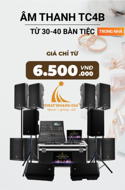 Gói Âm Thanh Tiệc Cưới Trong Nhà TC4B