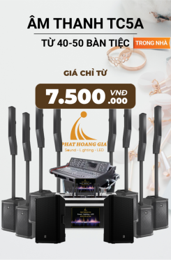 Gói Âm Thanh Tiệc Cưới Trong Nhà TC5A