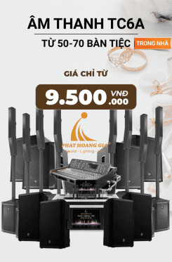 Gói Âm Thanh Tiệc Cưới Trong Nhà TC6A