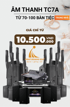 Gói Âm Thanh Tiệc Cưới Trong Nhà TC7A