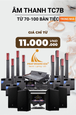 Gói Âm Thanh Tiệc Cưới Trong Nhà TC7B
