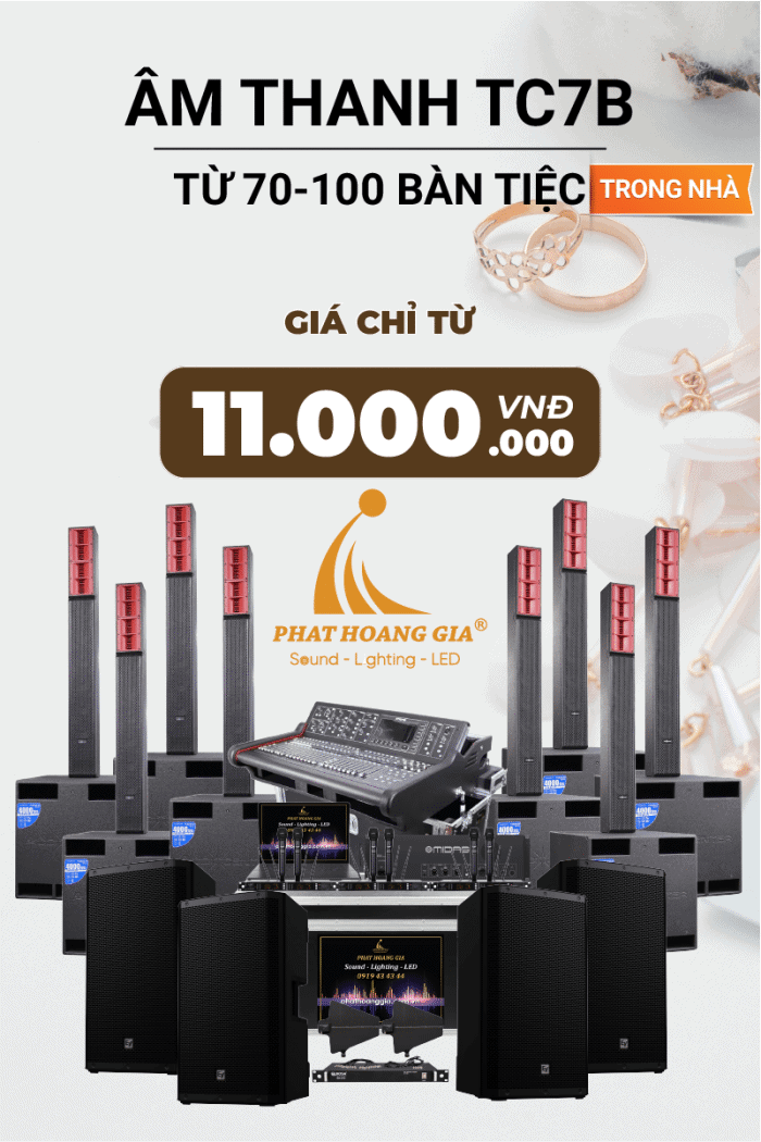 Gói Âm Thanh Tiệc Cưới Trong Nhà TC7B