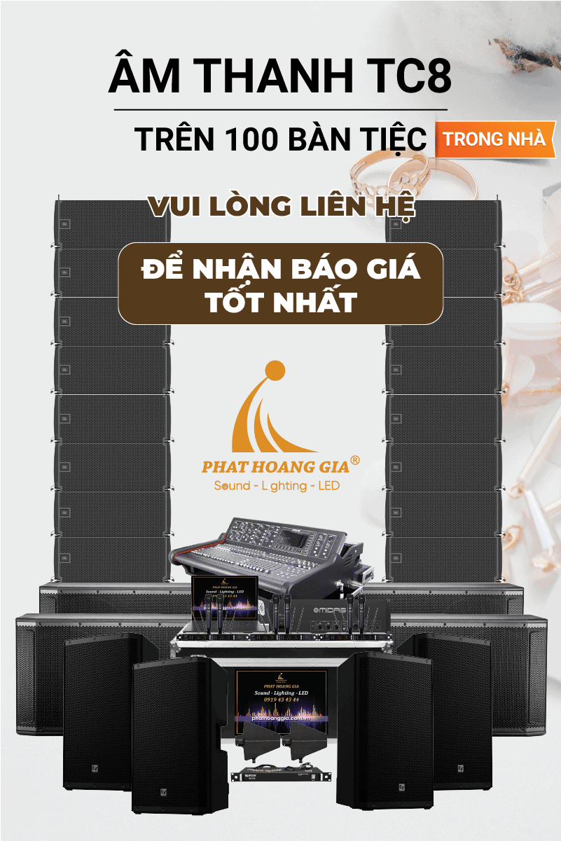 Gói Âm Thanh Tiệc Cưới Trong Nhà TC8