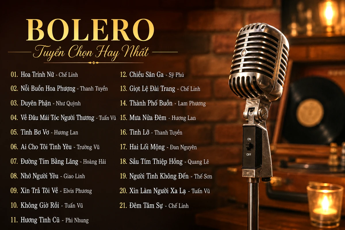 Danh sách những bài hát karaoke nhạc trữ tình tông nữ dễ hát 