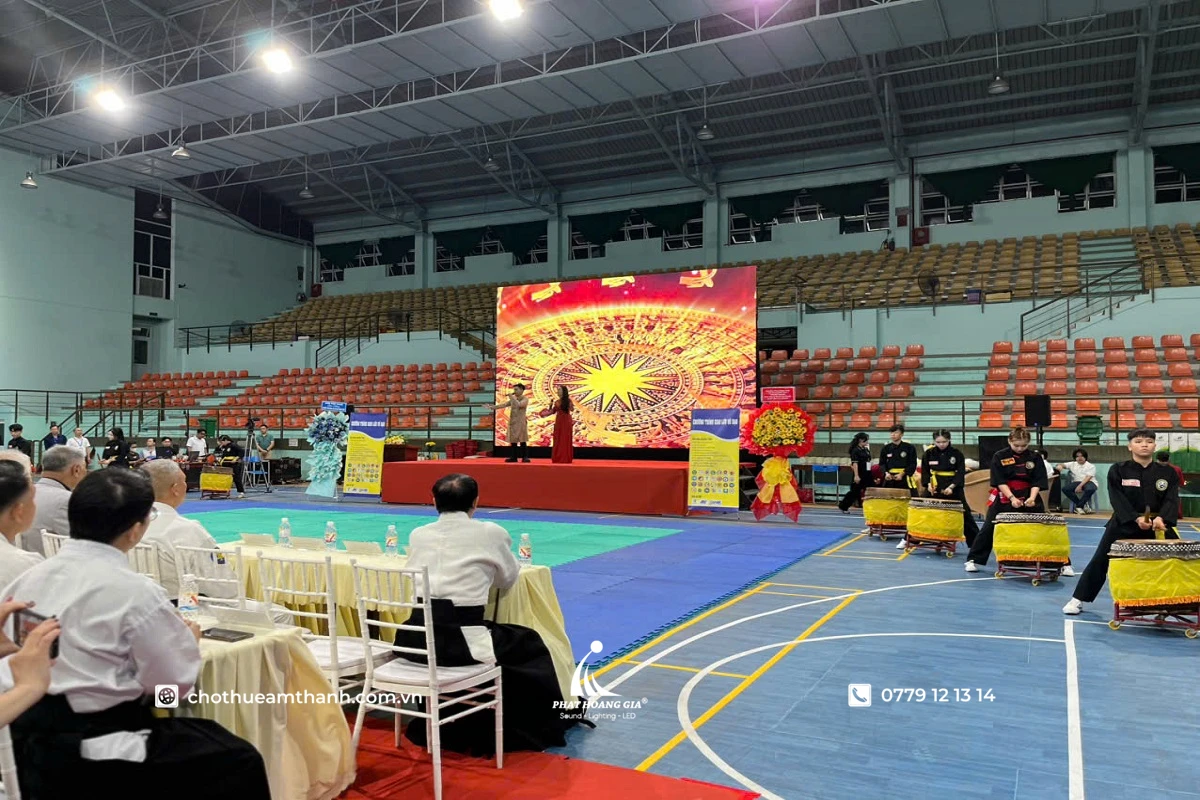 Hệ thống âm thanh nhà thi đấu phục vụ chương trình biểu diễn và sự kiện 