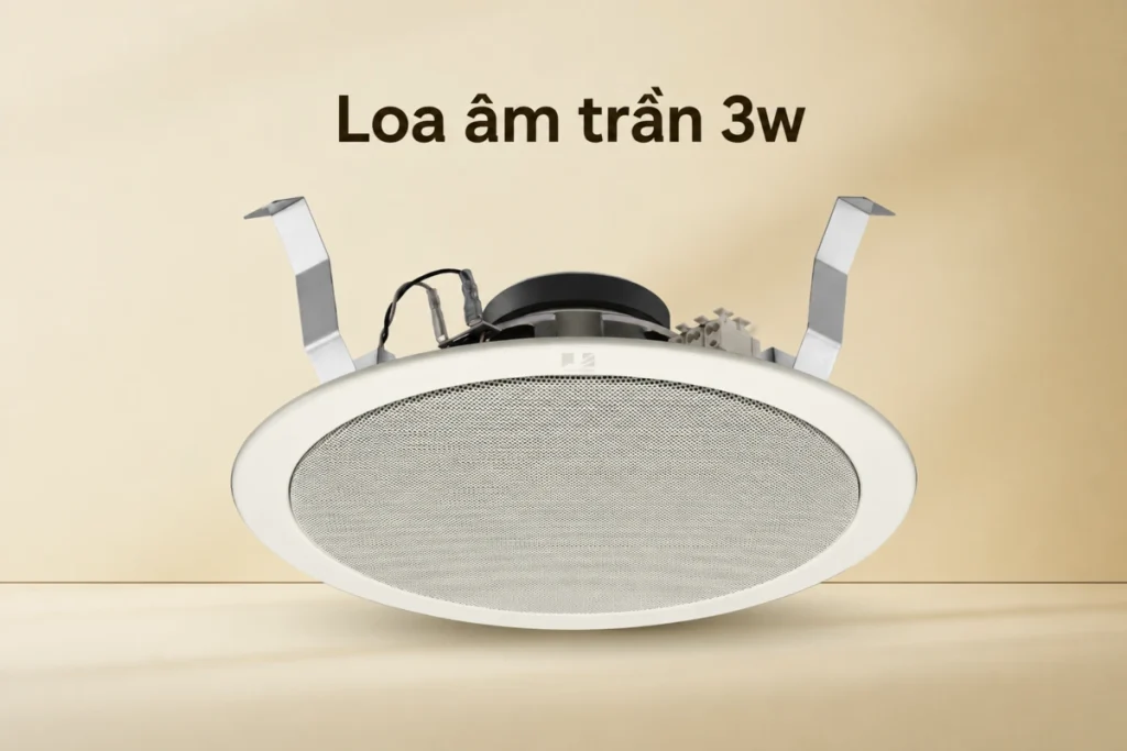 Loa Âm Trần 3W Nhỏ Gọn Cho Thông Báo Nội Bộ Chính Hãng