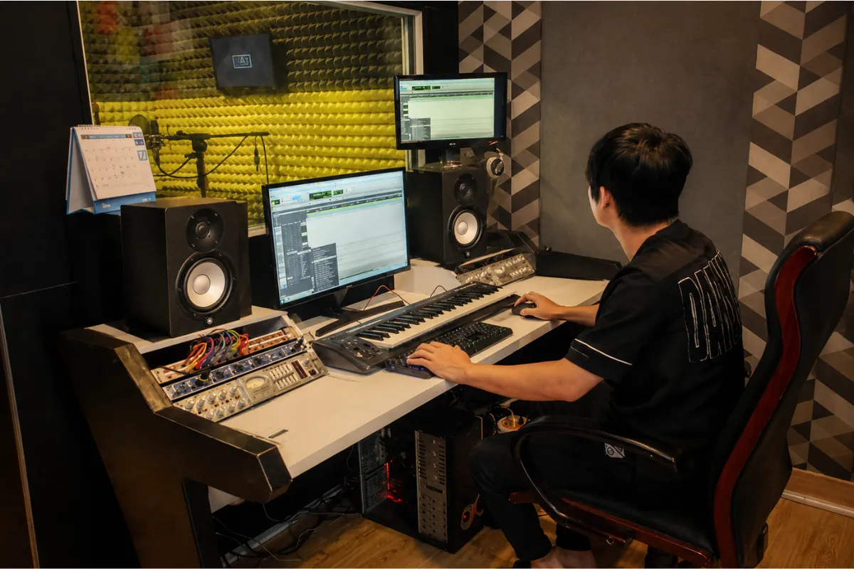 ứng dụng loa kiểm âm yamaha hs7 trong phòng thu cá nhân mix nhạc và học sản xuất