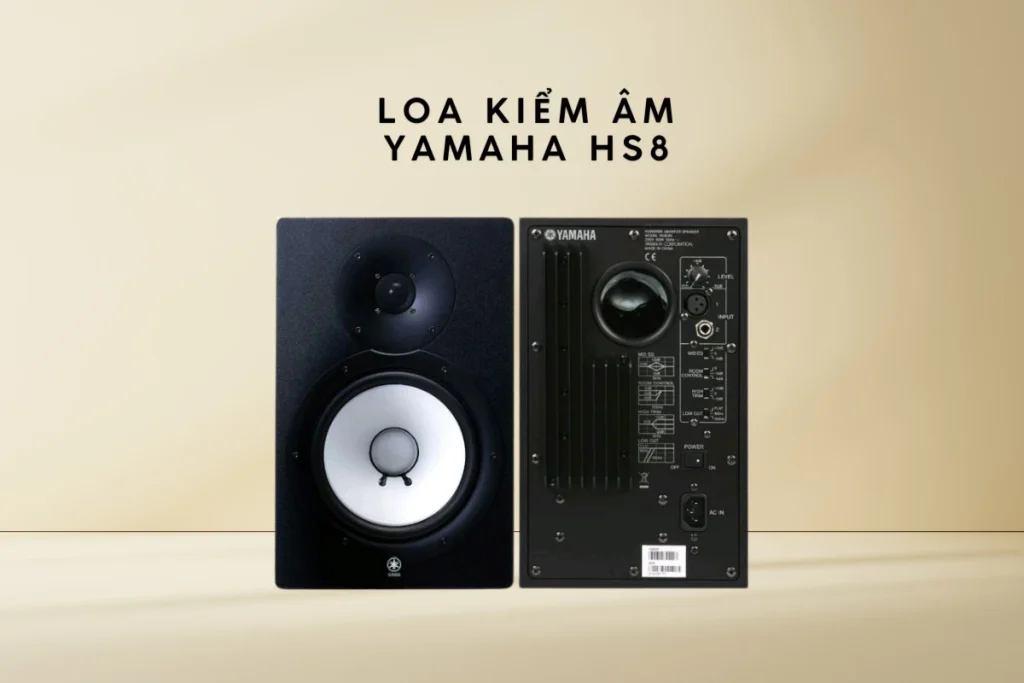Loa Kiểm Âm Yamaha HS8 Chính Hãng Cho Studio Chuyên Nghiệp 7 Cận cảnh loa kiểm âm yamaha HS8 chuyên dụng