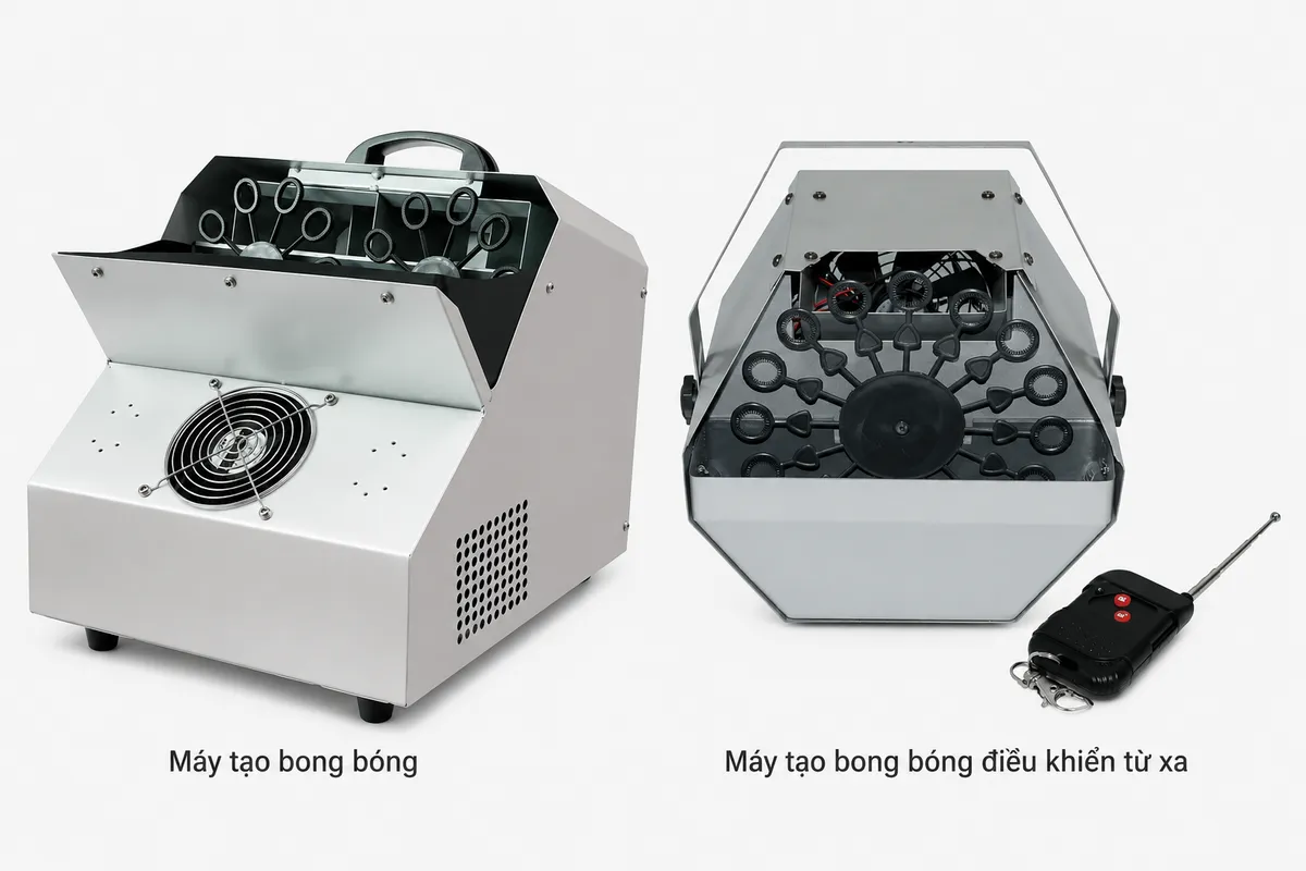 Máy Thổi Bong Bóng Xà Phòng: Chọn Và Dùng Cho Sự Kiện 9 So sánh máy tạo bong bóng dạng hộp và máy tạo bong bóng điều khiển từ xa