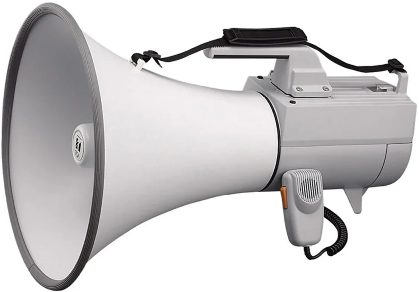 Megaphone TOA cầm tay với âm thanh lớn, phù hợp cho sự kiện, trường học và công tác điều hành