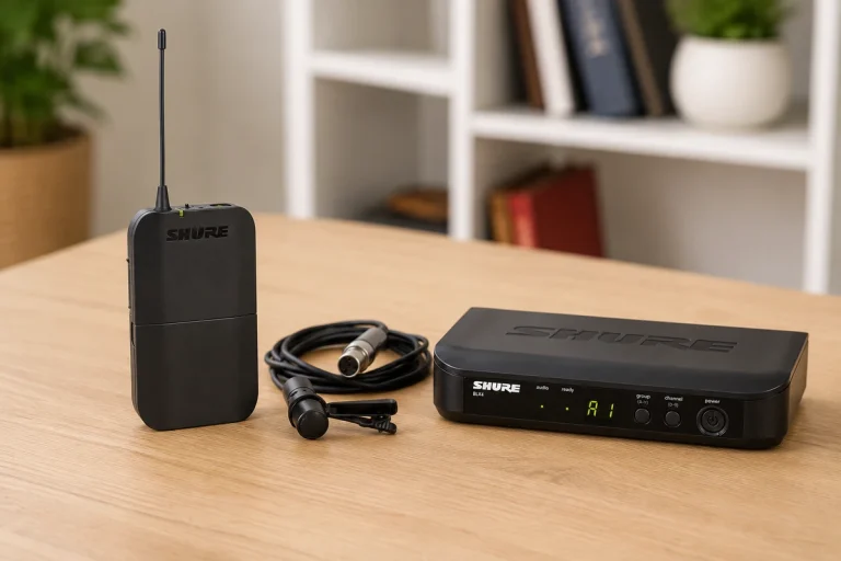 Micro Cài Áo Shure Không Dây Chính Hãng Cho Diễn Giả